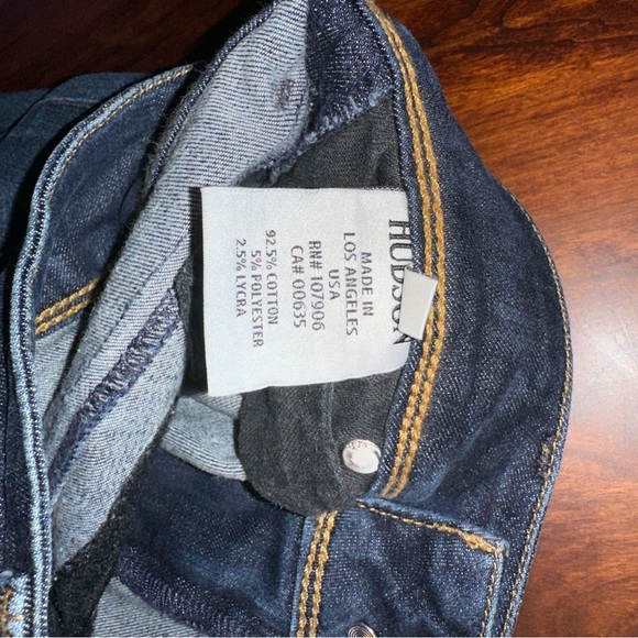 Dark Blue Hudson Skinny Jeans with Button Pockets - Picture 6 of 6